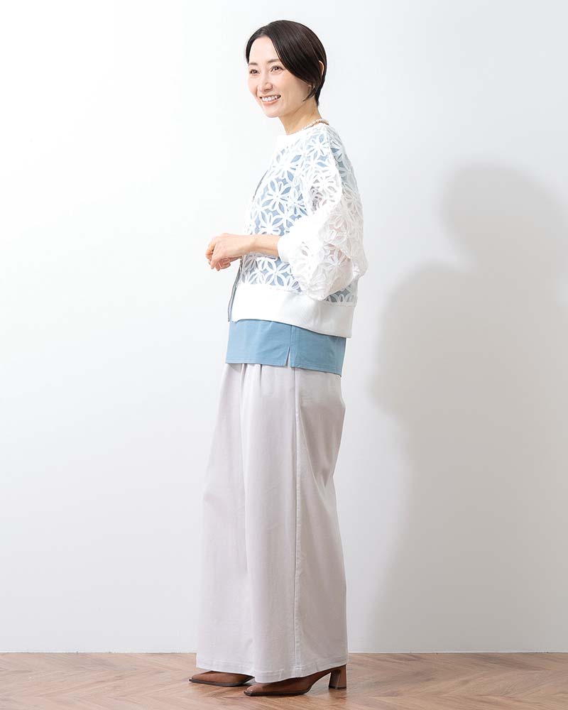 エグゼクティブジャージータック入りワイドパンツ《セットアップ対応》