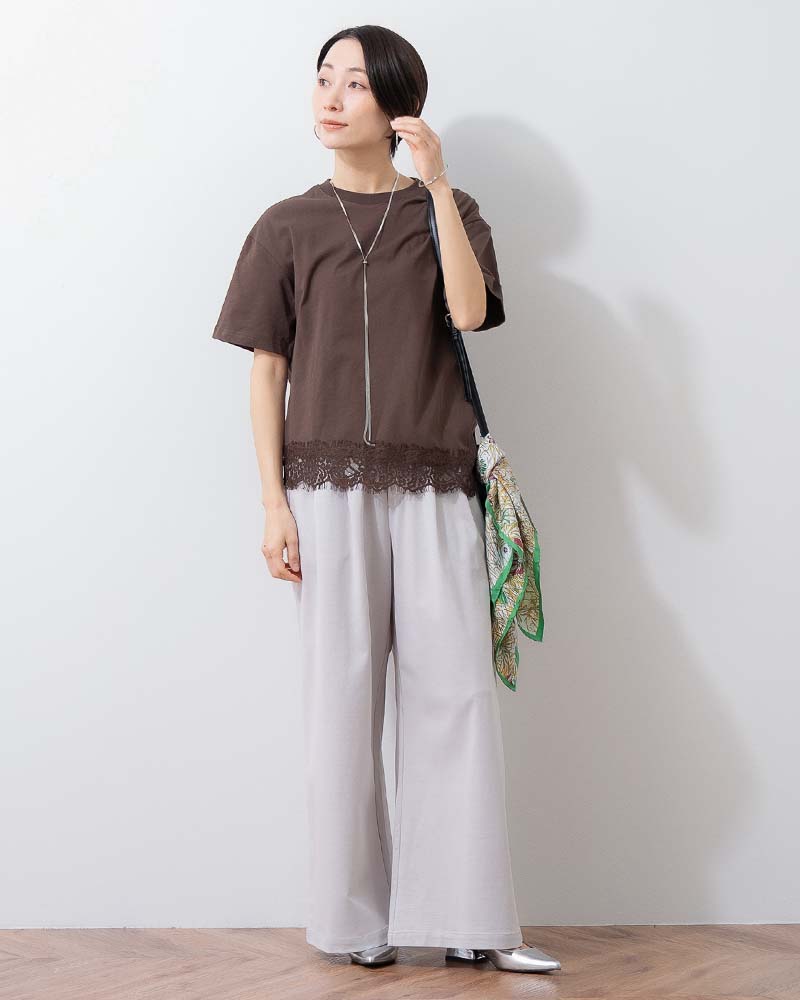 エグゼクティブジャージータック入りワイドパンツ《セットアップ対応》