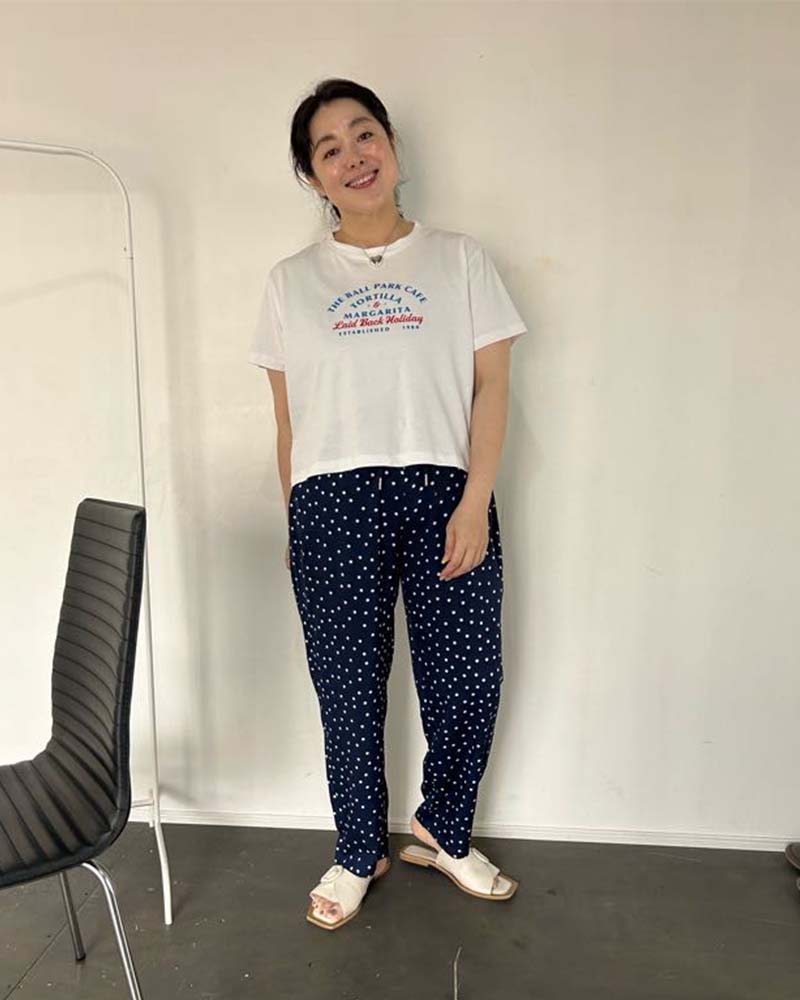 【otostyle】ボールパークカフェロゴプリントTシャツ