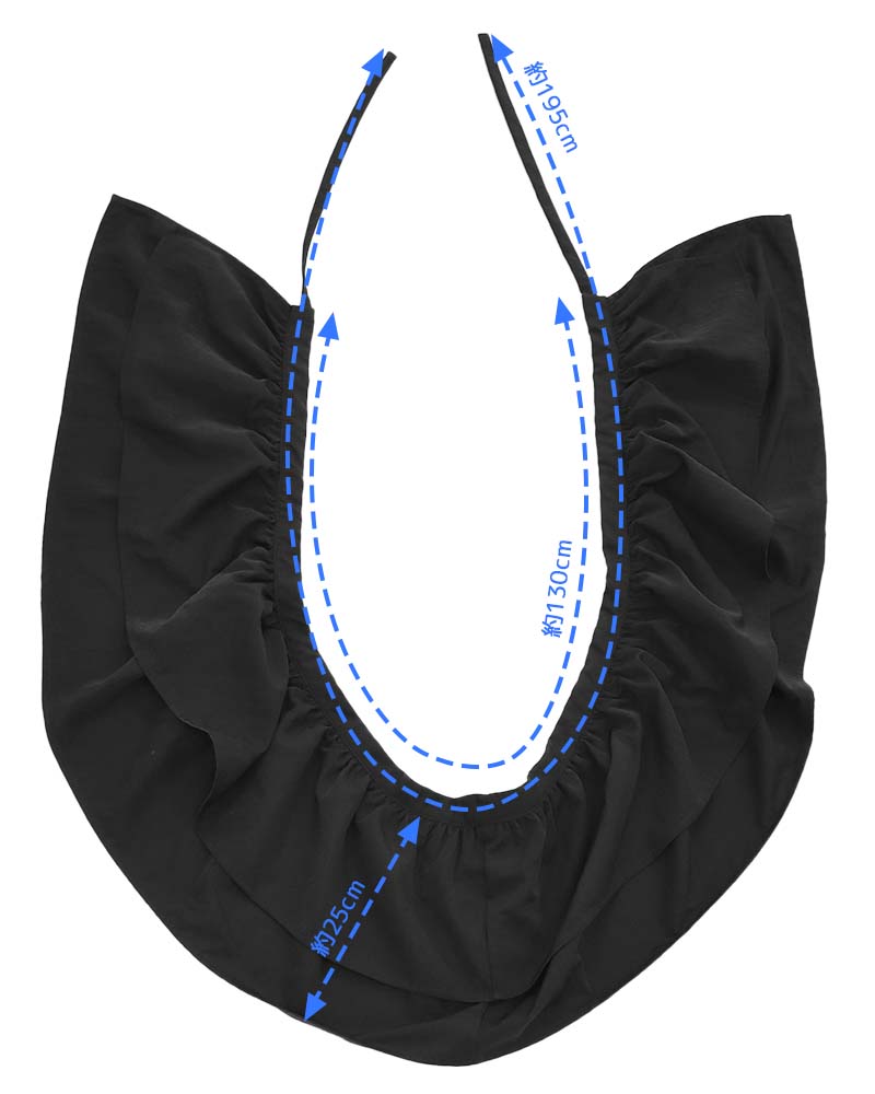 【otostyle】マルチウェイティアードフリルカラー