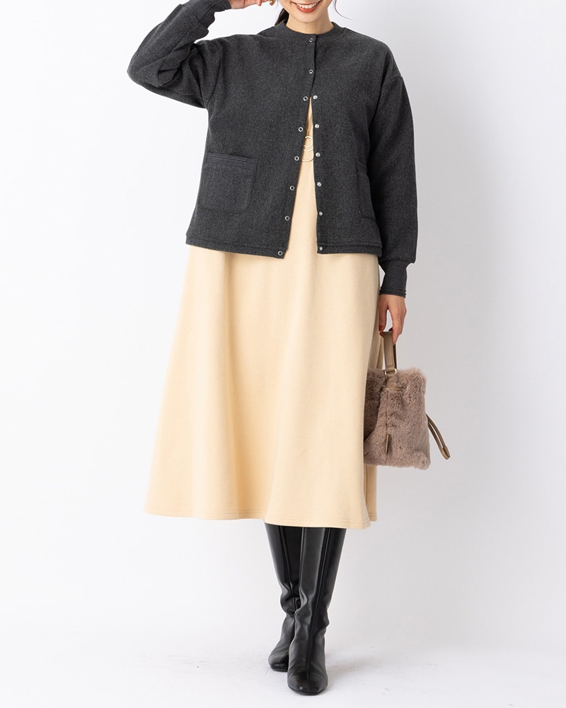 まる　ルネ　ベージュ カーディガン ケーブルニットカーディガン LE SOUK HOLIDAY｜クロスプラス公式通販サイト