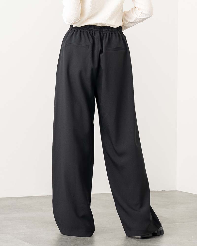 リネンタッチタックワイドパンツ《セットアップ対応》