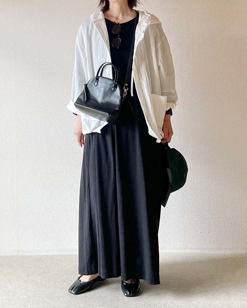 【Canaria Style】ナイロンフーディーシャツブルゾン