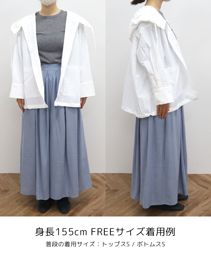 【Canaria Style】ナイロンフーディーシャツブルゾン