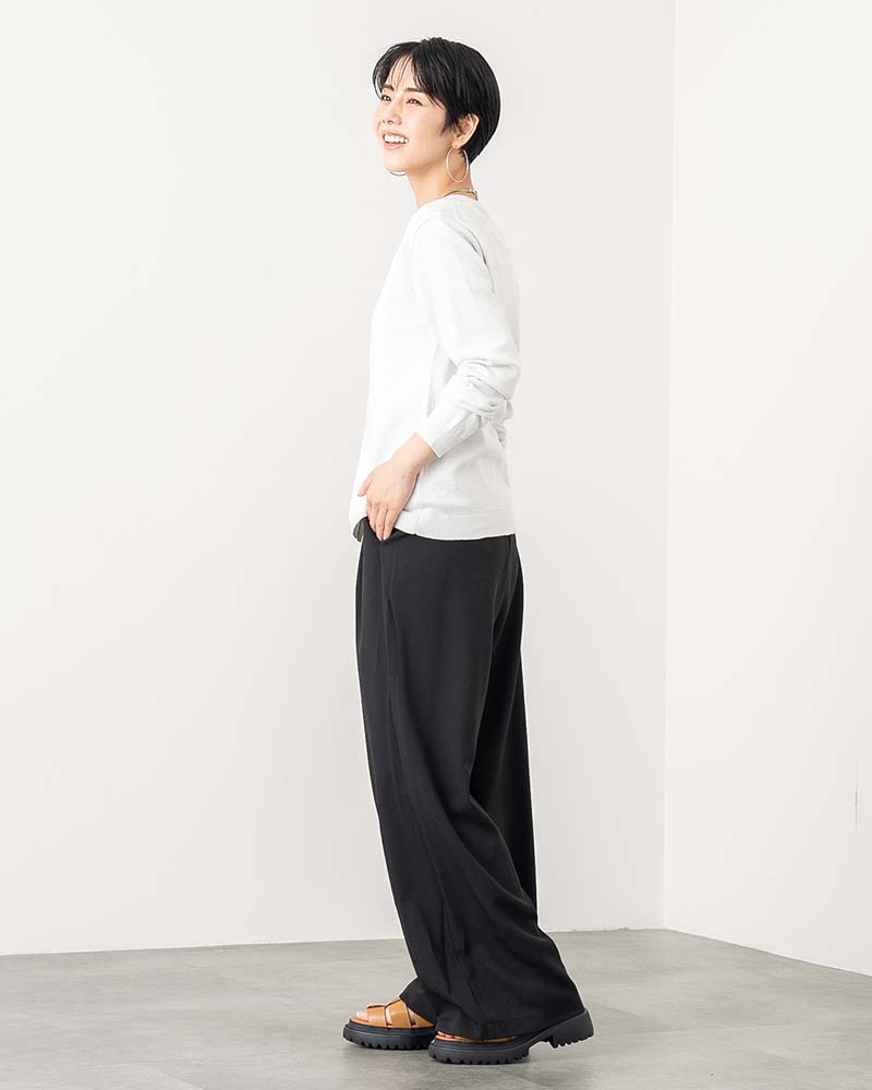 ラメ入りコンパクトニットカーディガン