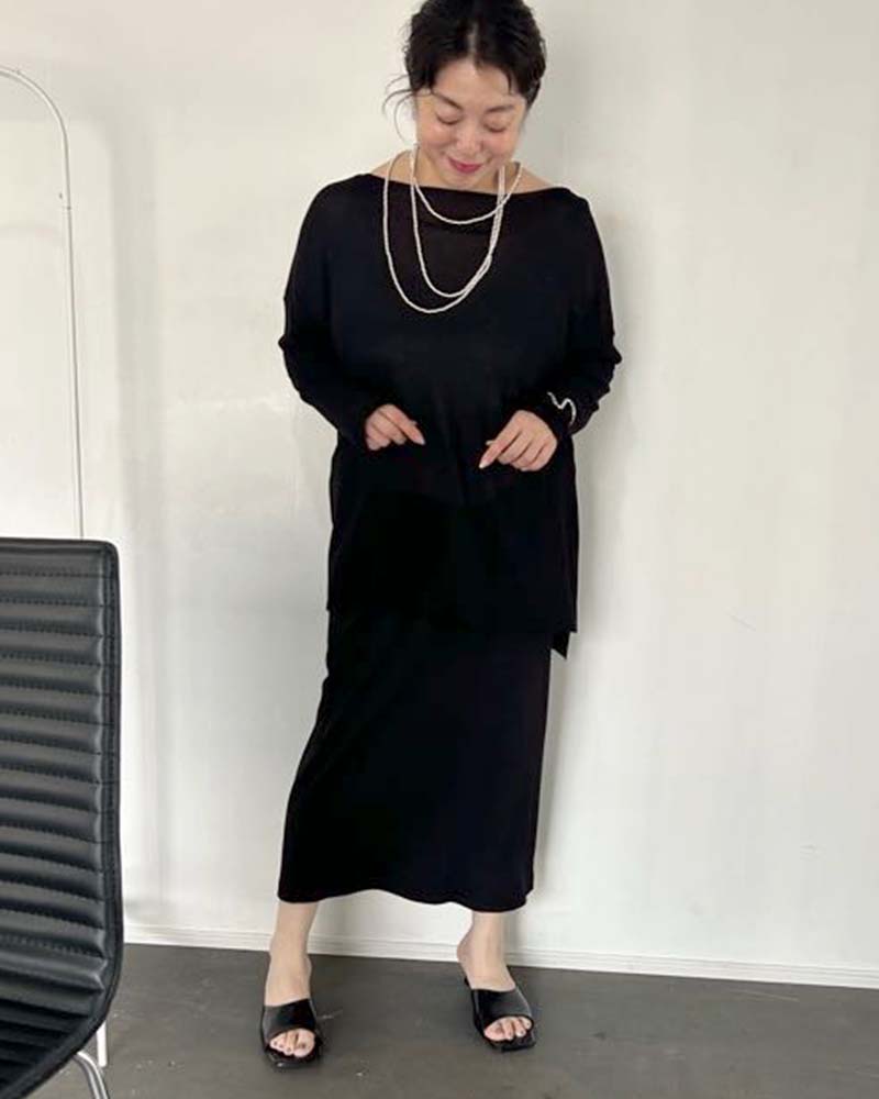 ⭐値下げ中⭐〈BEARDSLEY〉リネン 裾ゴム サマーニット プルオーバー BEARDSLEY（ビアズリー）の「リネン裾ゴム サマーニット プル