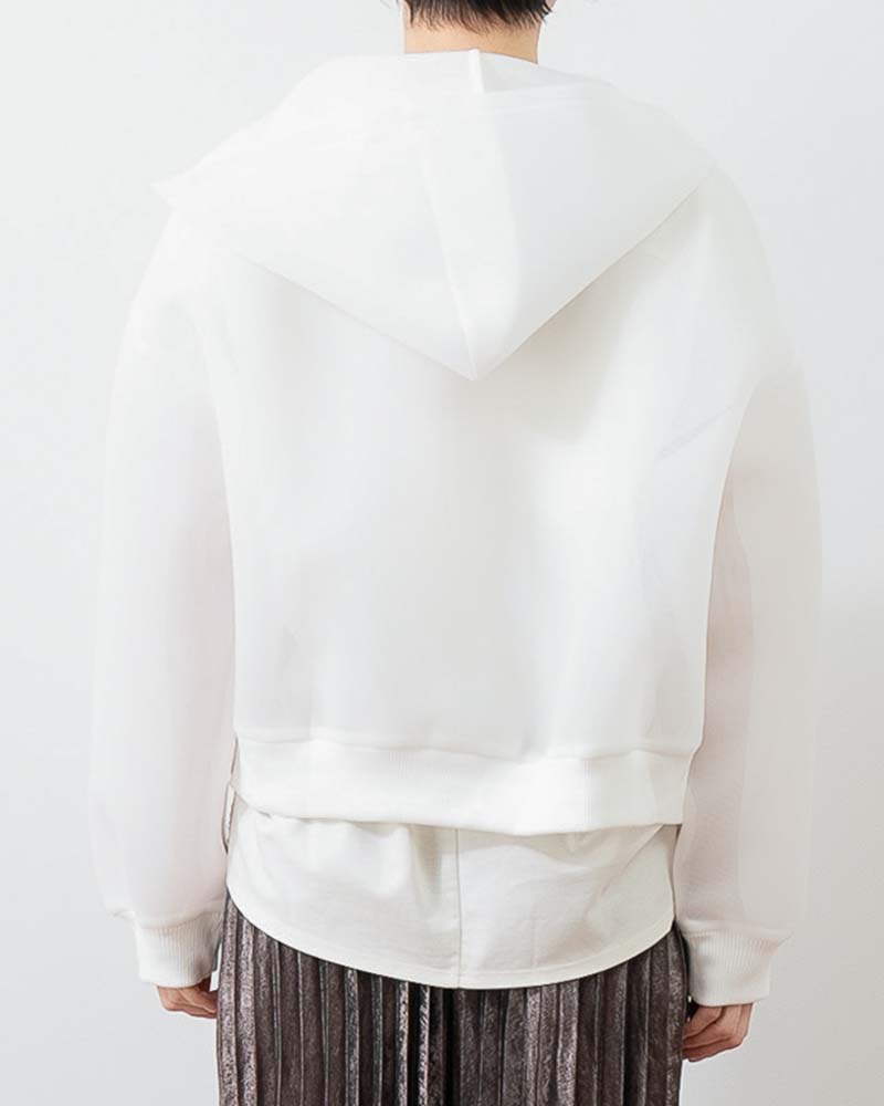 シアーダンボールフーディーブルゾン