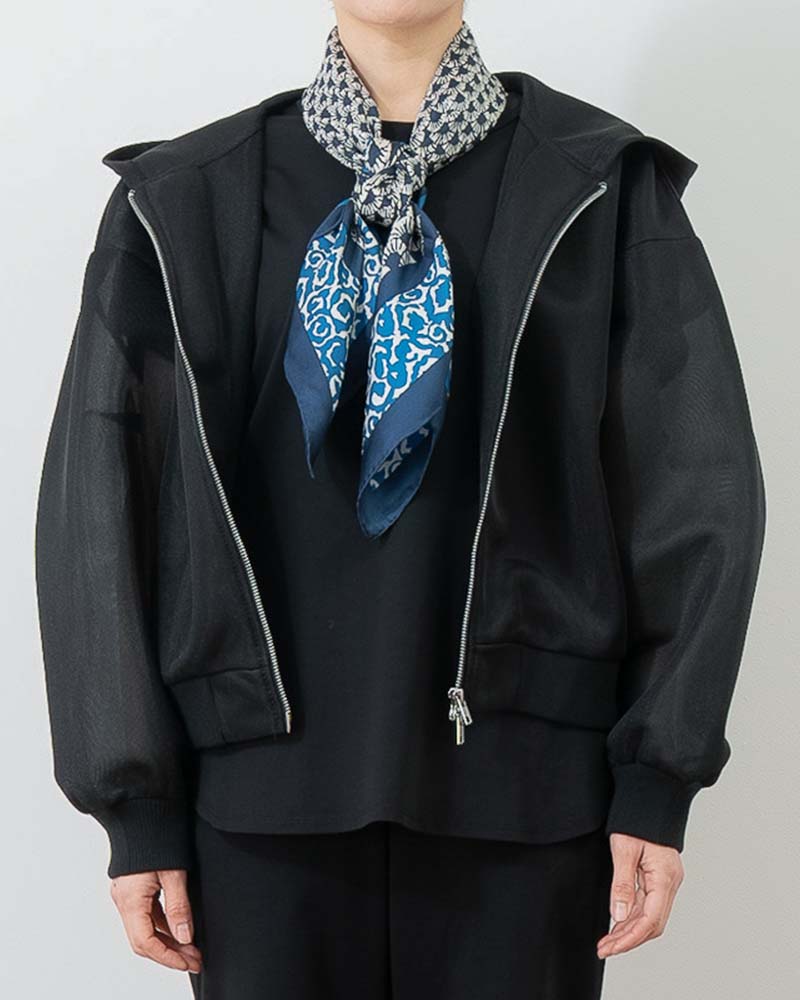 シアーダンボールフーディーブルゾン