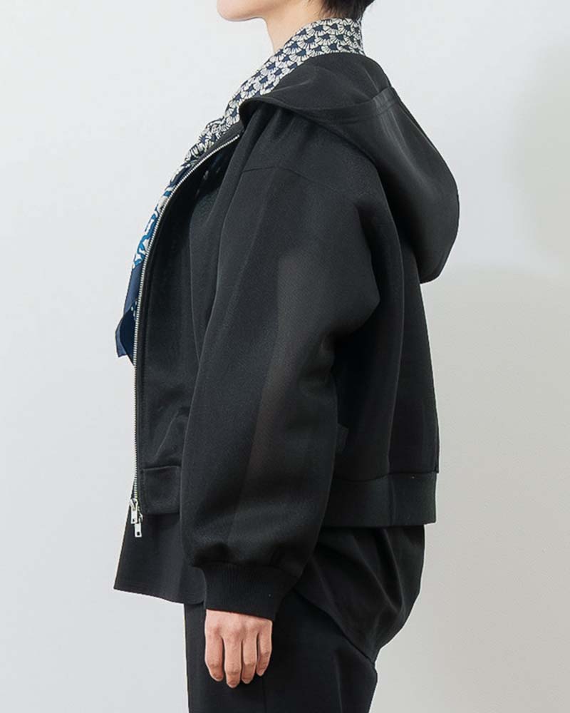 シアーダンボールフーディーブルゾン