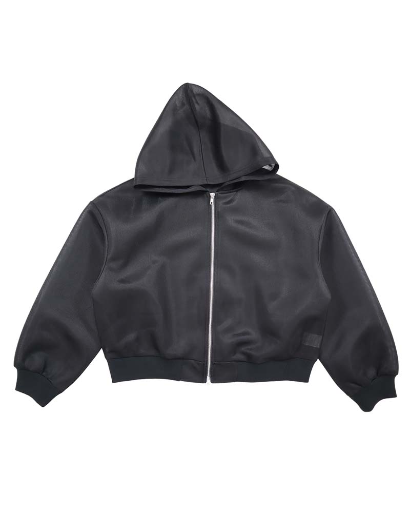 シアーダンボールフーディーブルゾン