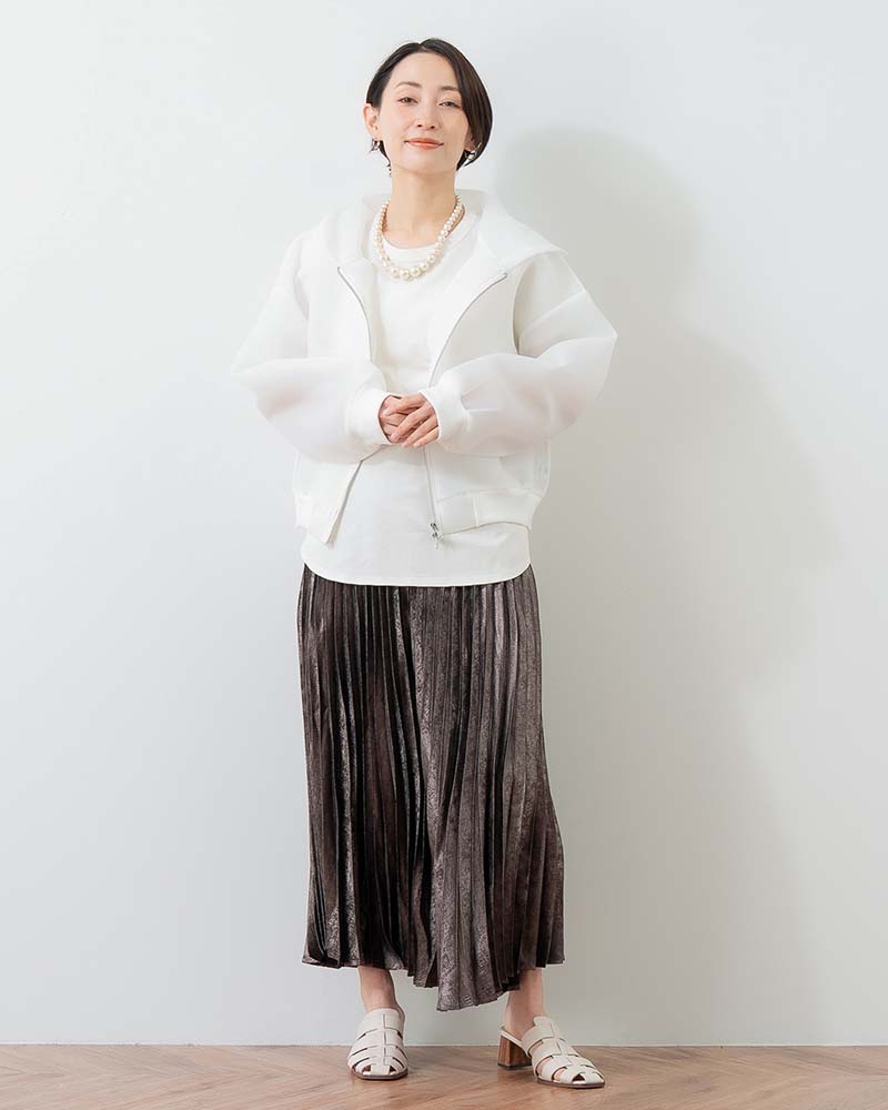 シアーダンボールフーディーブルゾン