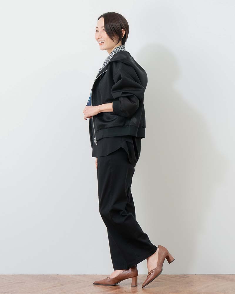 シアーダンボールフーディーブルゾン