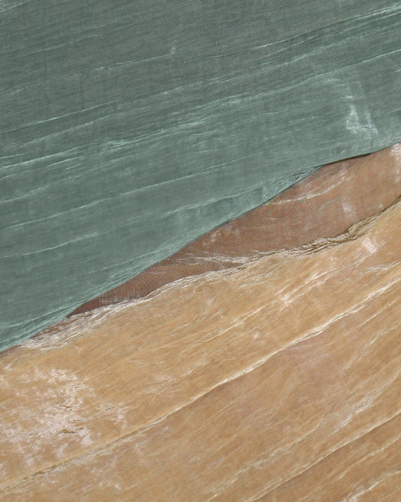 ワッシャープリーツギャザー切り替えスカート