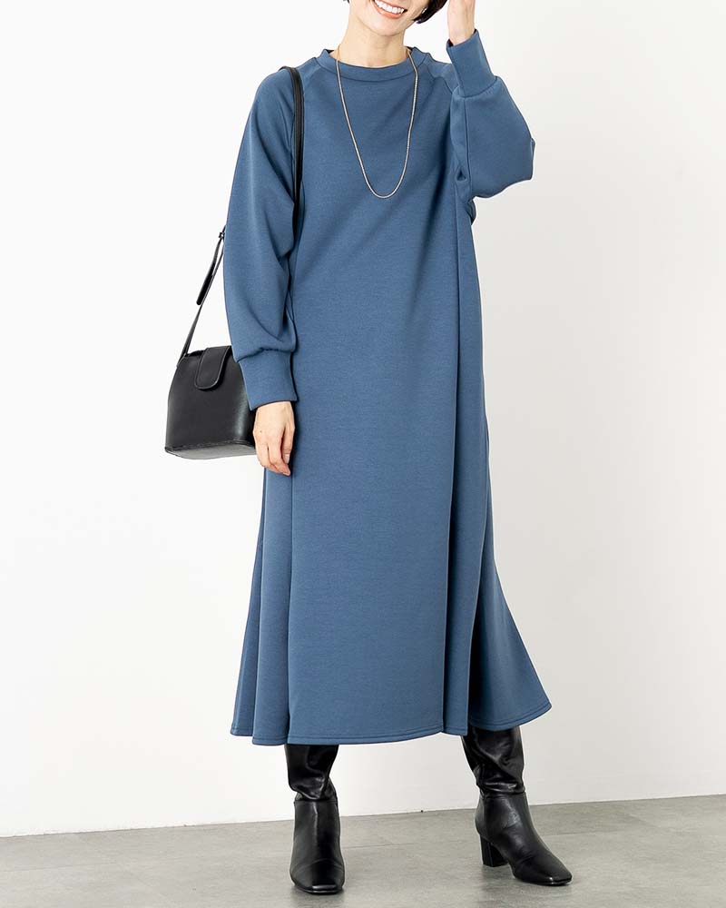 ソフトダンボールニットマーメイドワンピース