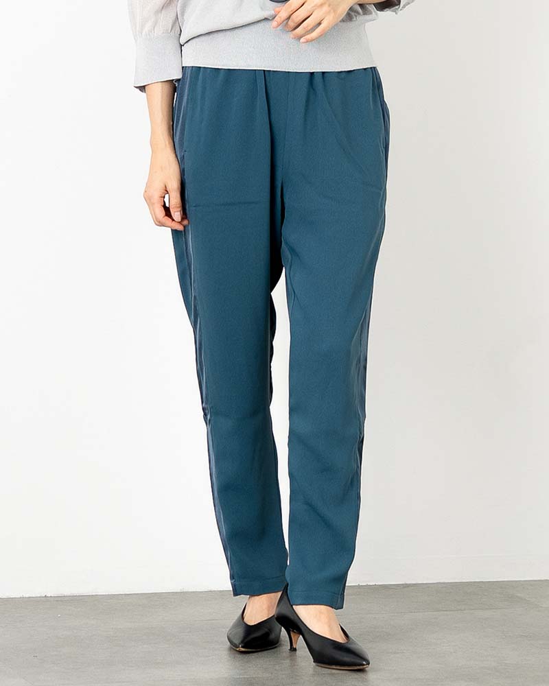 サイドライン切り替えテーパードパンツ