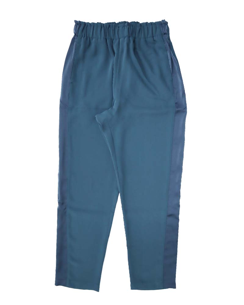 サイドライン切り替えテーパードパンツ