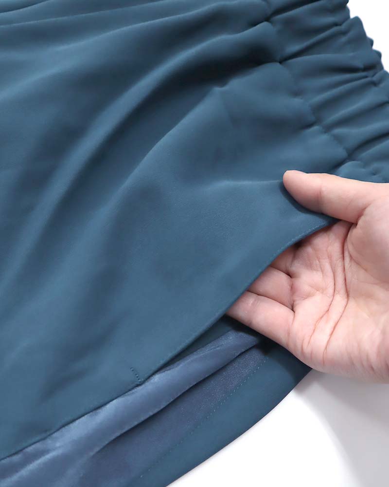 サイドライン切り替えテーパードパンツ