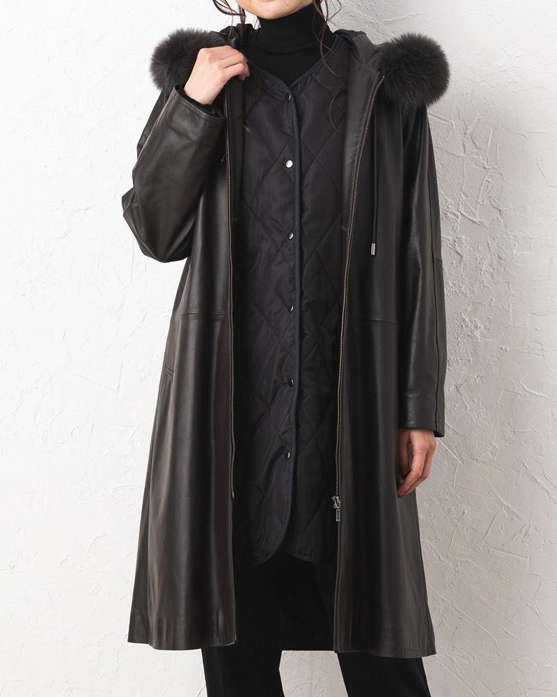 キルトインナー付きレザーコート《2点セット》 | OUTER | 元町ゼラール