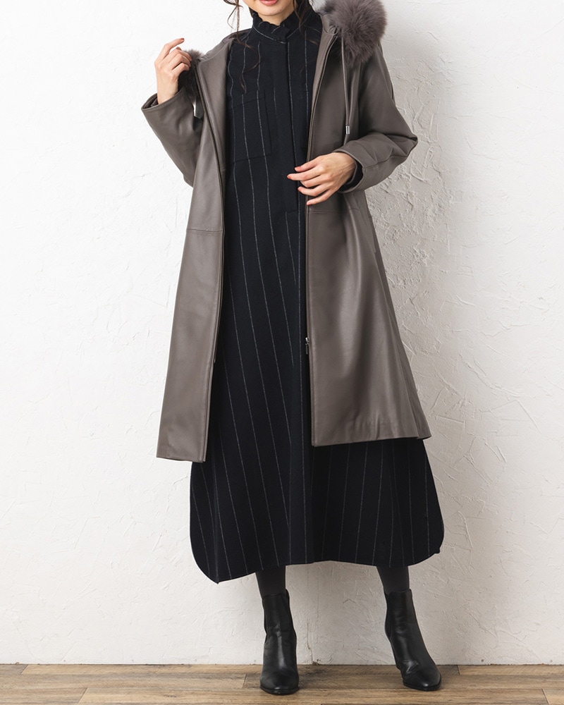 キルトインナー付きレザーコート《2点セット》 | OUTER | 元町