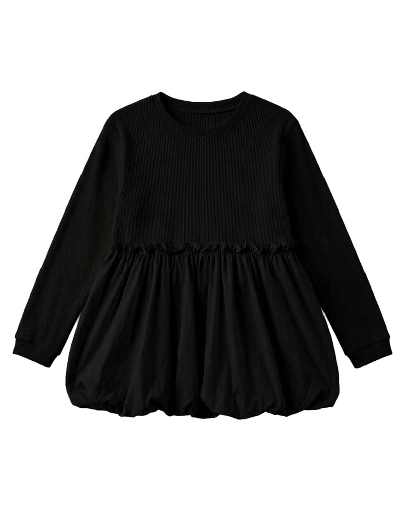 【otostyle】バルーンヘムペプラムプルオーバー