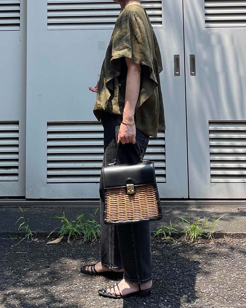 【Canaria Style】フリルスリーブリネンブラウス《セットアップ対応》