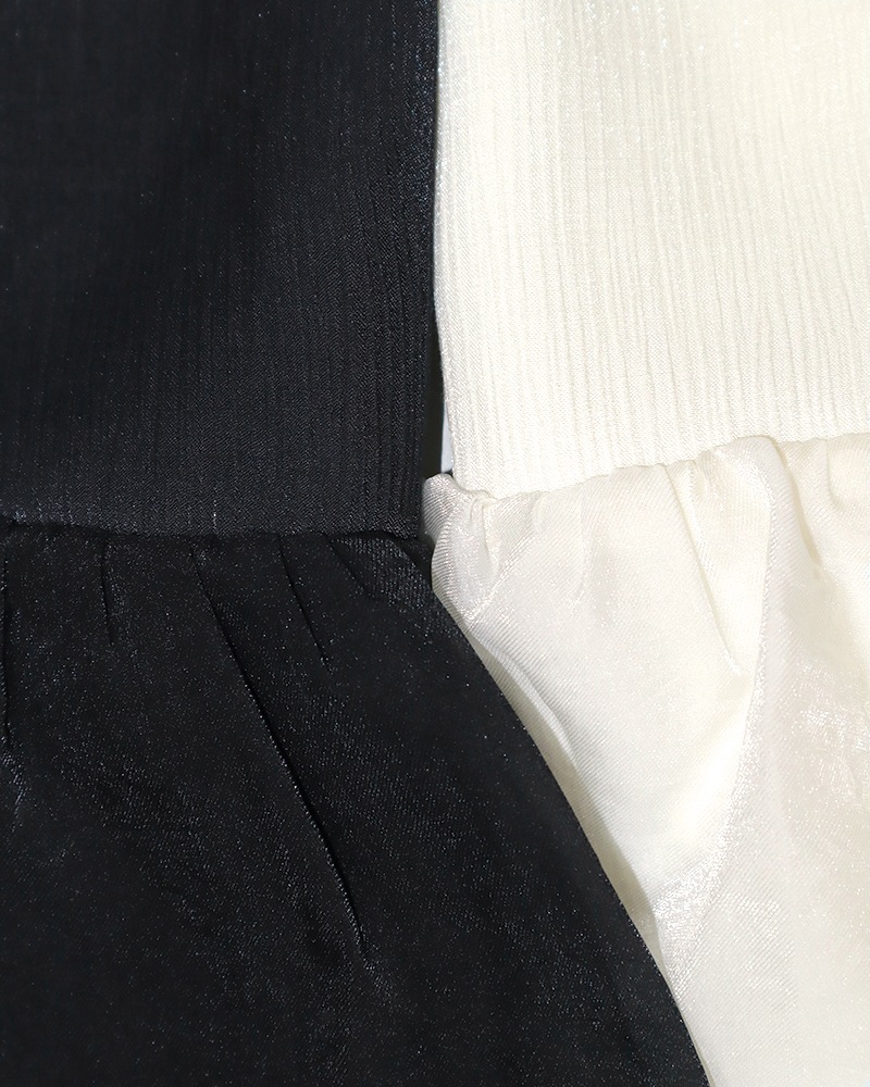 【otostyle】異素材切り替えティアードキャミソールチュニック