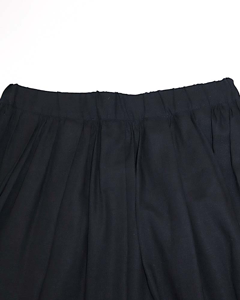 【Canaria Style】コットンリネン混ボイルフレアスカート
