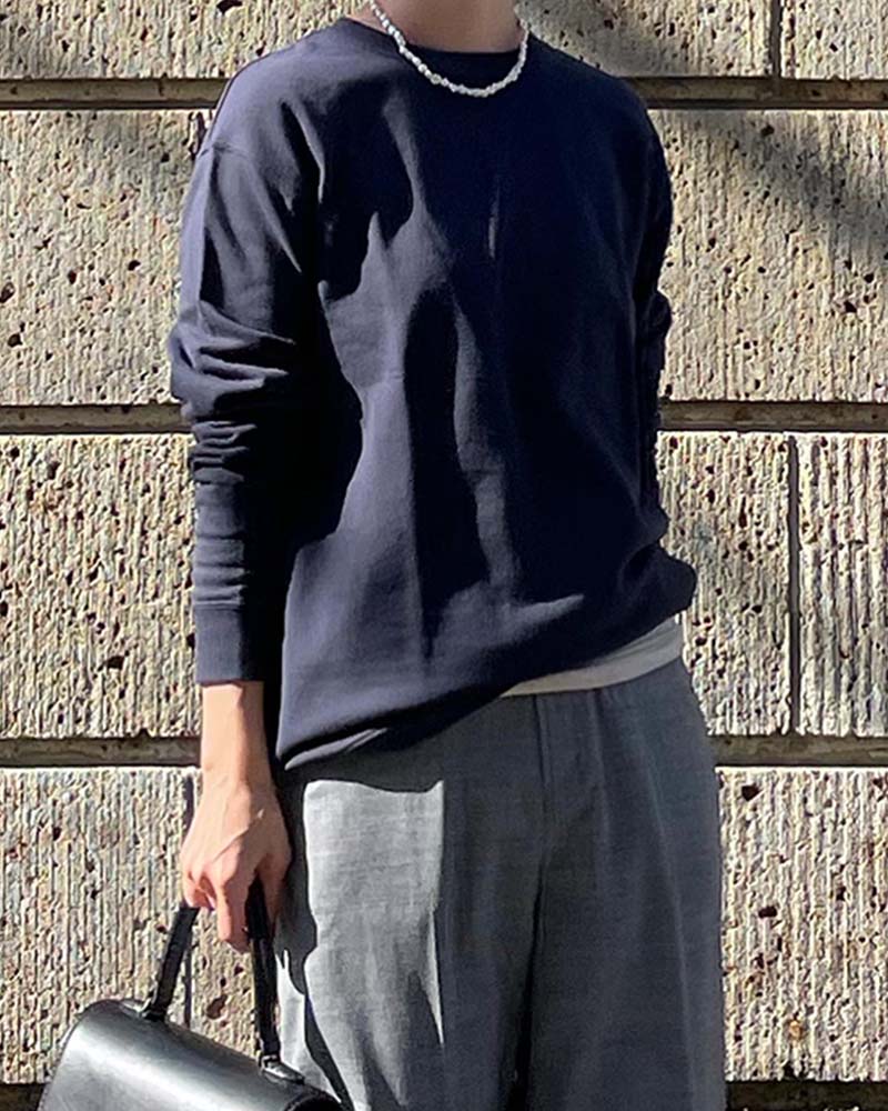 【Canaria Style】ミニ裏毛ラウンドプルオーバー②