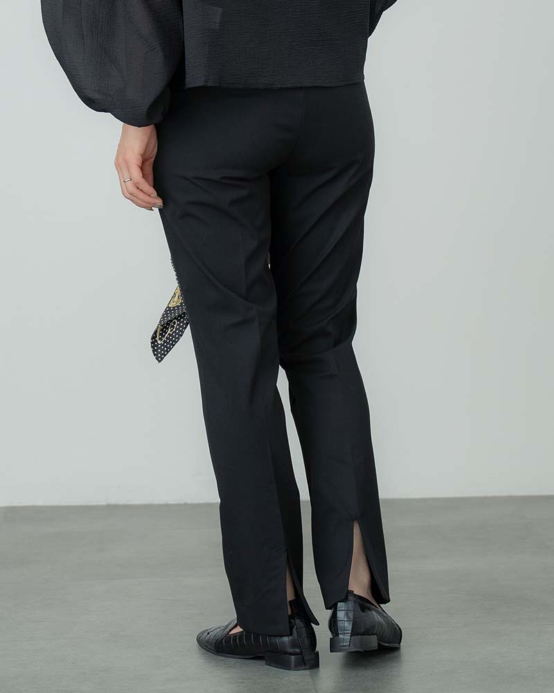 45R★インドリネンツイルのマルチ縞ラッパーパンツ 45R☆インドリネンツイルのマルチ縞ラッパーパンツ