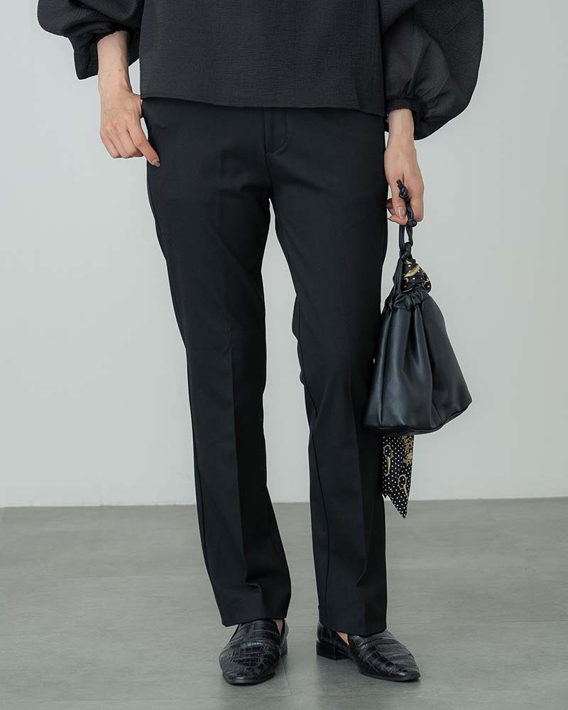 裾スリットストレッチスラックスパンツ | BOTTOMS | 元町