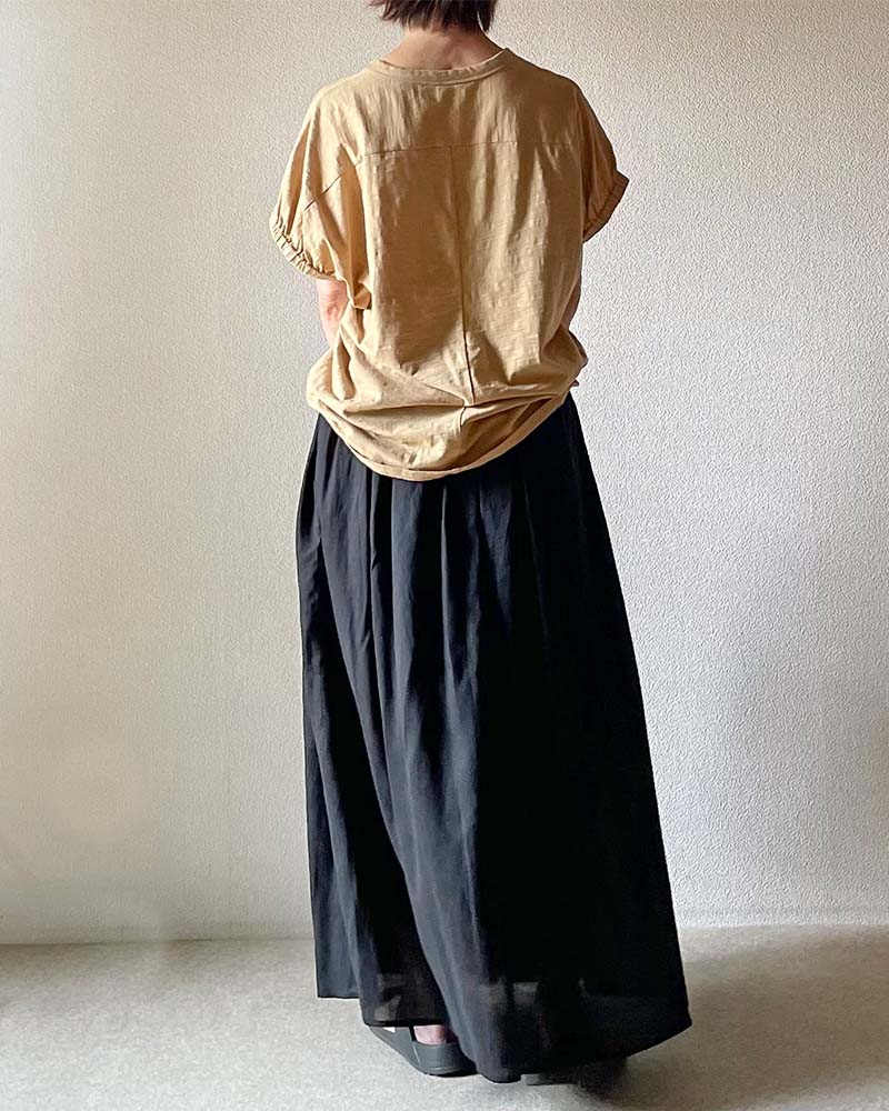【Canaria Style】スラブ天竺サイドタックフレンチプルオーバー