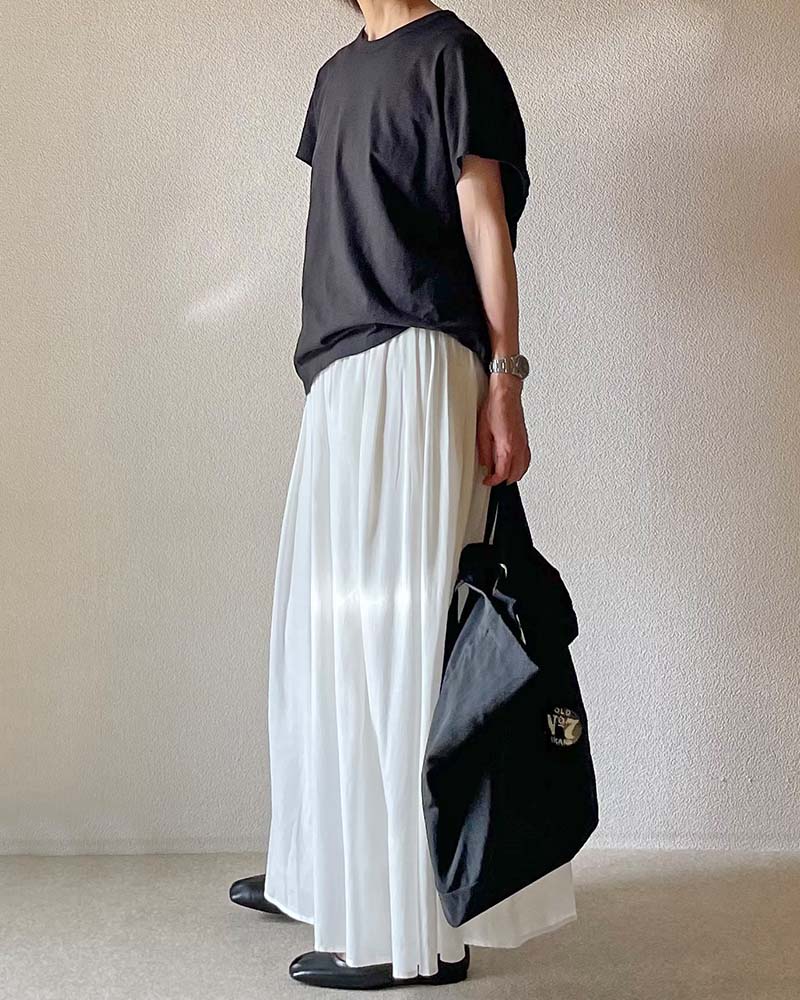 【Canaria Style】スラブ天竺サイドタックフレンチプルオーバー