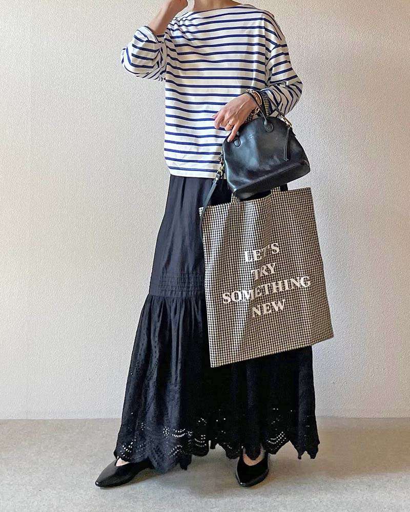 【Canaria Style】ロゴプリントトートバッグ