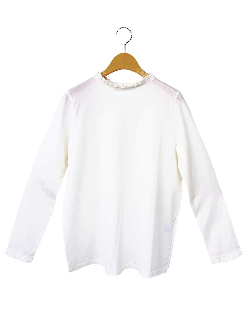 【Canaria Style】フリルスタンドネックプルオーバー