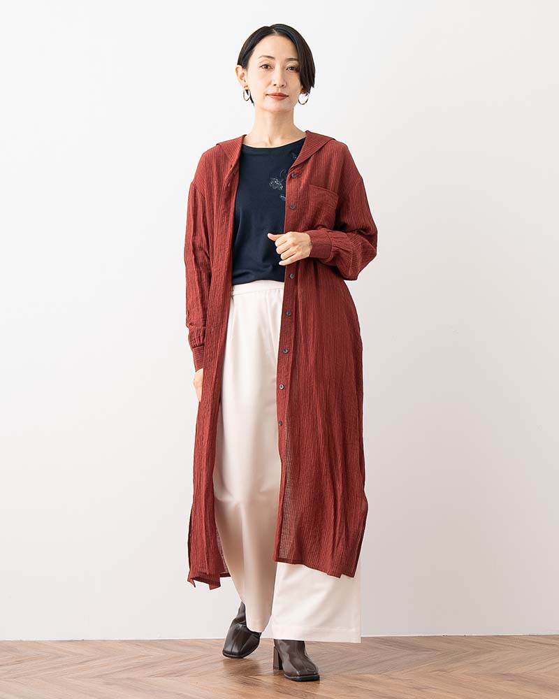 エレガンス刺繍ロングスリーブカットソー