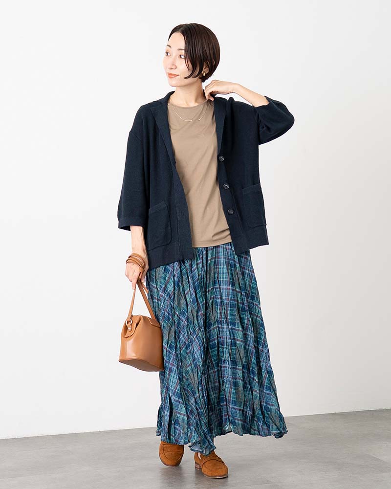 リネンコットンシルクライトテーラードジャケット