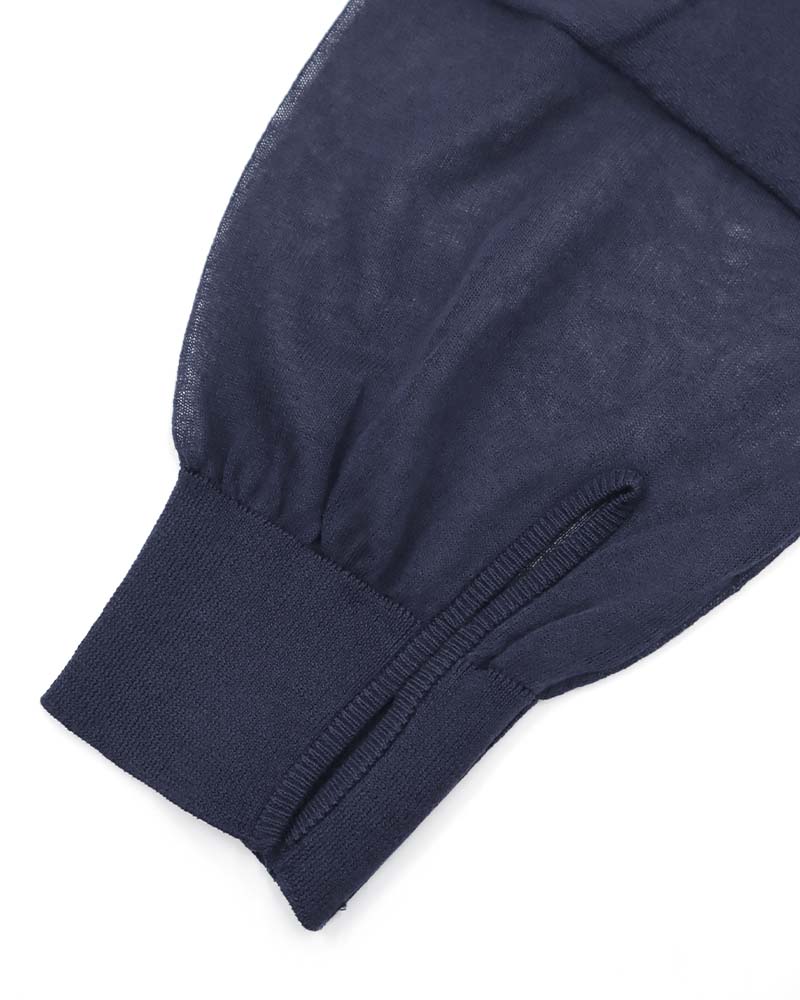 レーヨン混シアーコンビニットプルオーバー