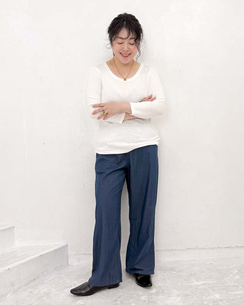 【otostyle】ライトオンスイージーデニムパンツ