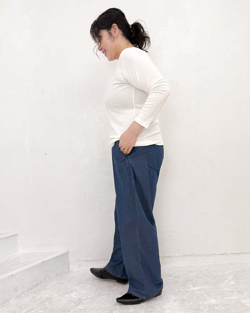【otostyle】ライトオンスイージーデニムパンツ