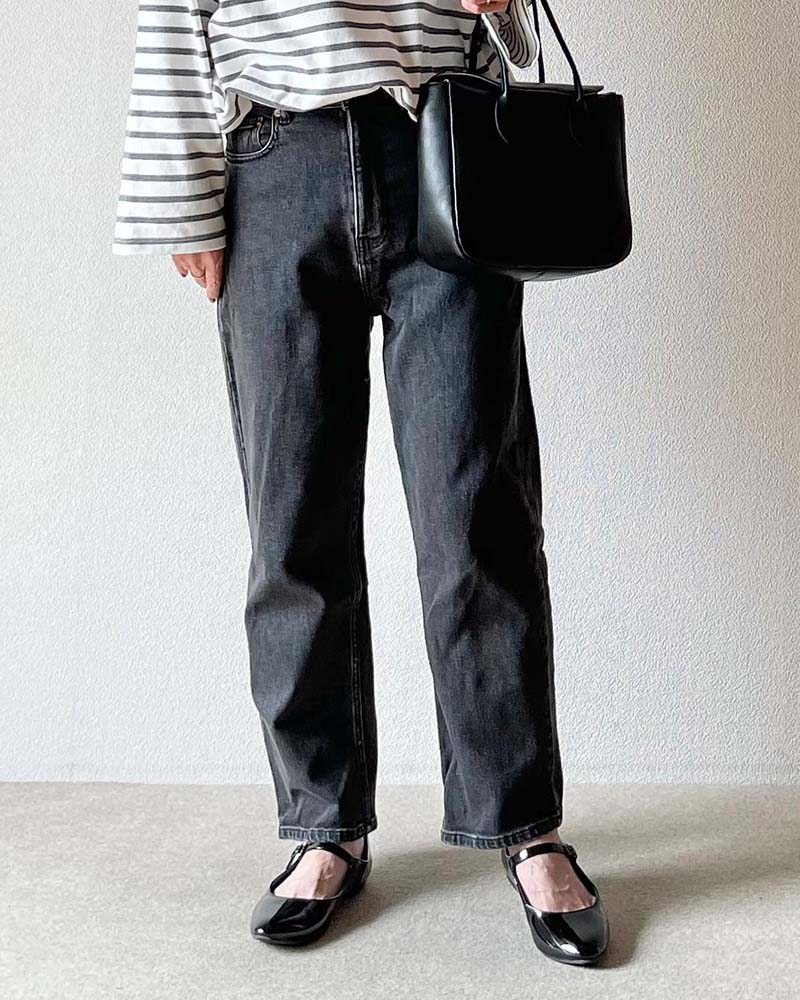 【Canaria Style】ストレッチデニムリラックステーパードパンツ