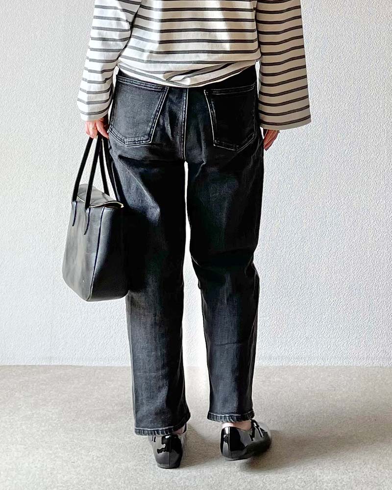 【Canaria Style】ストレッチデニムリラックステーパードパンツ