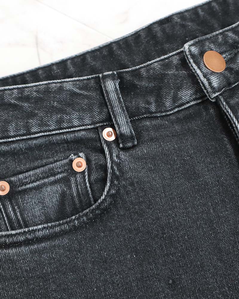 【Canaria Style】ストレッチデニムリラックステーパードパンツ