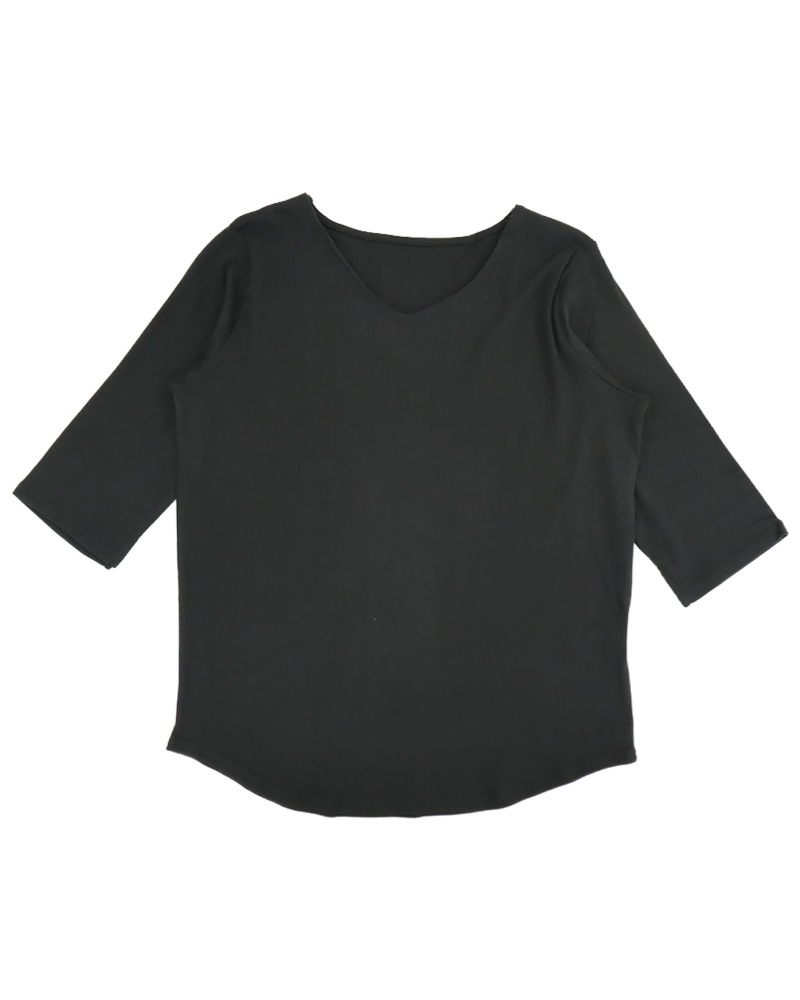 【otostyle】七分袖Vネックプルオーバー