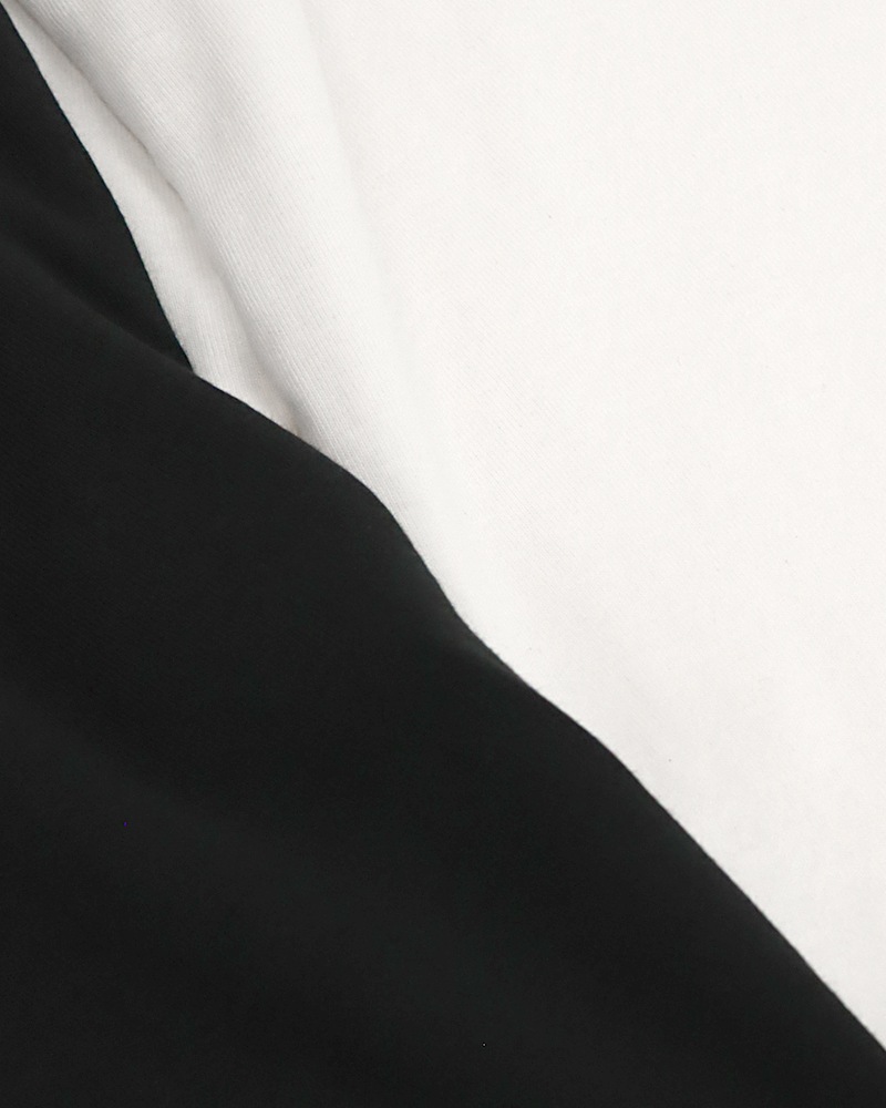 【otostyle】コットンフライスラウンドネック八分袖Tシャツ