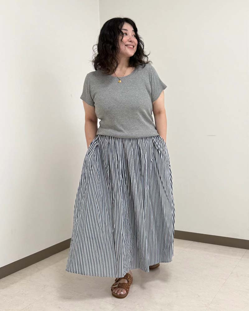 【otostyle】コットンフライスラウンドネック半袖Tシャツ