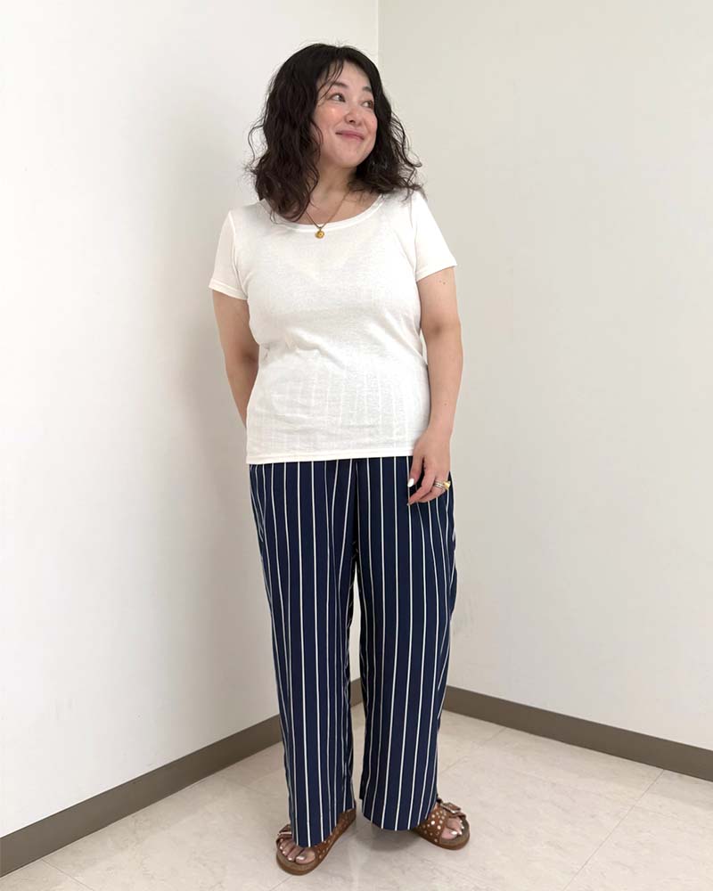 【otostyle】コットンフライスラウンドネック半袖Tシャツ