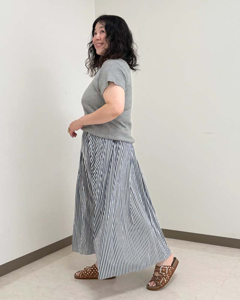 【otostyle】コットンフライスラウンドネック半袖Tシャツ