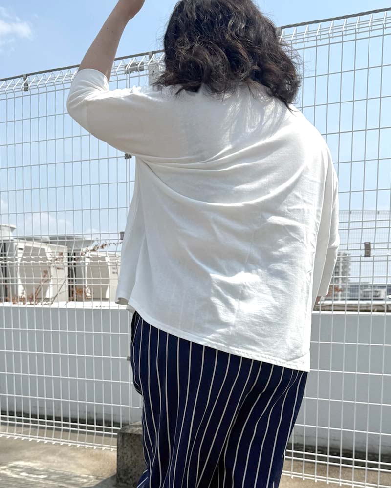 【otostyle】ドロップショルダークルーネックTシャツ