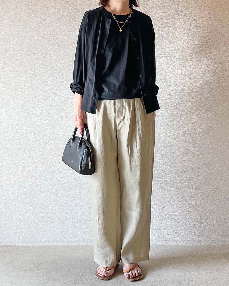 【Canaria Style】天竺コンパクトネックプルオーバー