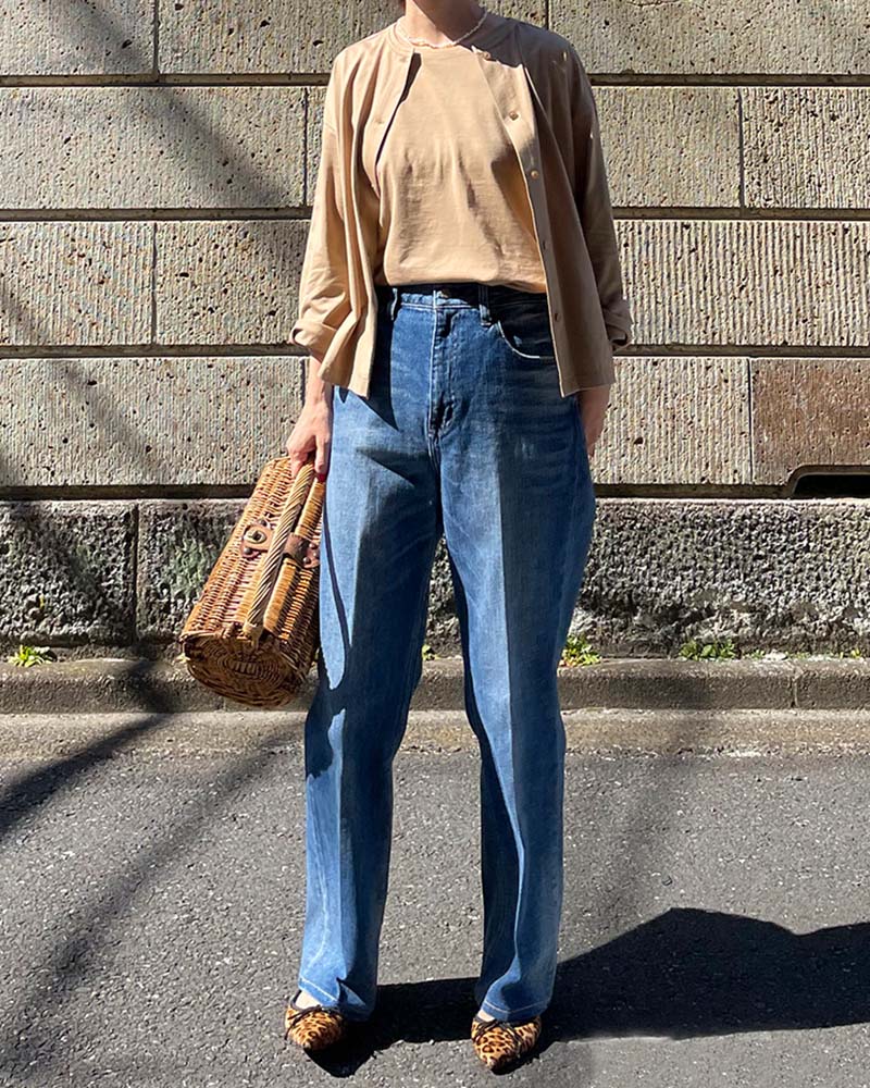 【Canaria Style】天竺コンパクトネックプルオーバー